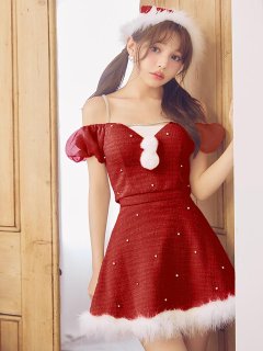 パフスリーブセットアップサンタ