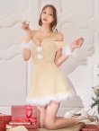 画像4: 【即日発送】【送料無料！】【サンタ】パフスリーブセットアップサンタコスプレ【コスプレ5点セット】【XS-Mサイズ/2カラー】[OF04] (4)