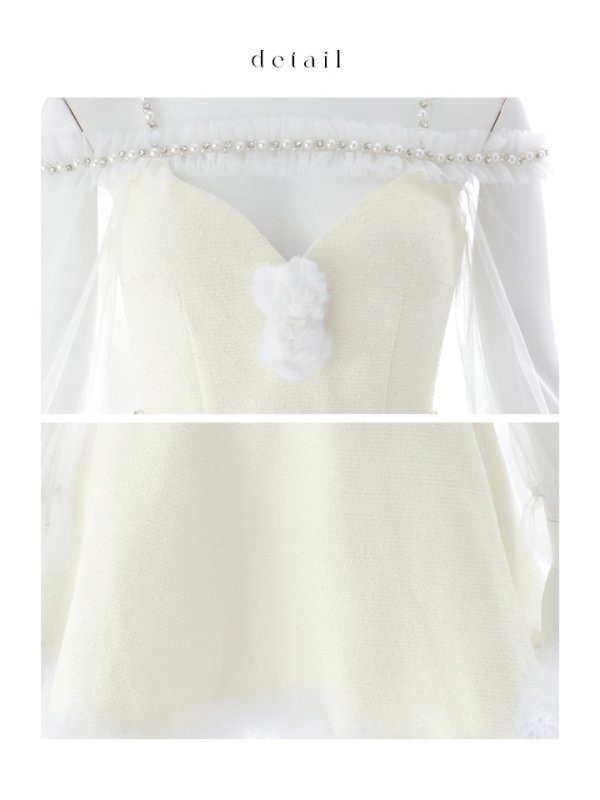 画像42: 【即日発送】【サンタ】シフォン長袖ツイードフレアーサンタコスプレ【コスプレ3点セット】【S-XLサイズ/2カラー】[OF04] (42)