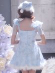 ブルー　モデル：明日花キララ　身長：162cm　着用サイズ：Sサイズ