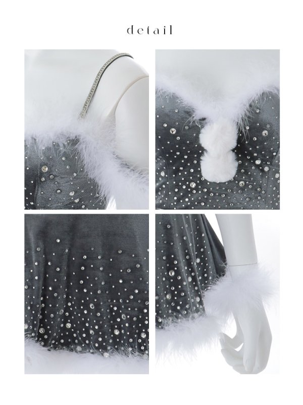 画像38: 【ノベルティ】【即日発送】【送料無料！】【サンタ】スノービジューセットアップサンタコスプレ【コスプレ5点セット】【XS-Lサイズ/3カラー】[OF03] (38)