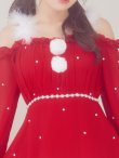 画像22: 【即日発送】【サンタ】袖付きシフォンワンピースビジューサンタコスプレ【コスプレ3点セット】【S-Mサイズ/2カラー】[OF04] (22)