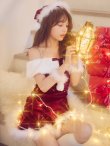 画像9: 【即日発送】【送料無料！】【サンタ】オフショルファービジューマーメイドサンタコスプレ【コスプレ4点セット】【XS-Lサイズ/2カラー】[OF04] (9)