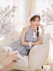 画像16: 【即日発送】【サンタ】アメスリフリルホルターネックサンタコスプレ【コスプレ4点セット】【XS-Lサイズ/2カラー】[OF04] (16)