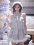 ブルー　モデル：明日花キララ　身長：162cm　着用サイズ：Sサイズ