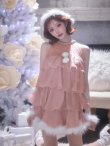 ピンク　モデル：明日花キララ　身長：162cm　着用サイズ：Sサイズ