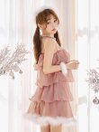 画像14: 【即日発送】【サンタ】アメスリフリルホルターネックサンタコスプレ【コスプレ4点セット】【XS-Lサイズ/2カラー】[OF04] (14)