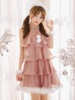 画像5: 【即日発送】【サンタ】アメスリフリルホルターネックサンタコスプレ【コスプレ4点セット】【XS-Lサイズ/2カラー】[OF04] (5)