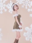 画像15: 【即日発送】【サンタ】ファーショルダーシースルーフレアサンタコスプレ【コスプレ5点セット】【XS-XLサイズ/2カラー】[OF04] (15)