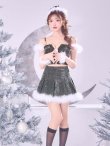 画像22: 【ノベルティ対象】【即日発送】【サンタ】ファーショルダーシースルーフレアサンタコスプレ【コスプレ5点セット】【XS-XLサイズ/2カラー】[OF04] (22)