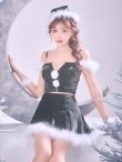 画像25: 【ノベルティ対象】【即日発送】【サンタ】ファーショルダーシースルーフレアサンタコスプレ【コスプレ5点セット】【XS-XLサイズ/2カラー】[OF04] (25)