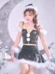 画像29: 【ノベルティ対象】【即日発送】【サンタ】ファーショルダーシースルーフレアサンタコスプレ【コスプレ5点セット】【XS-XLサイズ/2カラー】[OF04] (29)