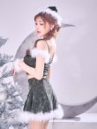 画像30: 【ノベルティ対象】【即日発送】【サンタ】ファーショルダーシースルーフレアサンタコスプレ【コスプレ5点セット】【XS-XLサイズ/2カラー】[OF04] (30)