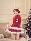 画像26: 【即日発送】【送料無料！】【サンタ】シフォンホルターネックティアードサンタコスプレ【コスプレ4点セット】【XS-Lサイズ/2カラー】[OF04/OF04] (26)