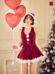 画像4: 【即日発送】【サンタ】ホルターネックジップセットアップサンタコスプレ【コスプレ6点セット】【XS-XLサイズ/2カラー】[OF03] (4)