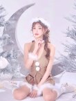 画像10: 【即日発送】【サンタ】ホルターネックジップセットアップサンタコスプレ【コスプレ6点セット】【XS-XLサイズ/2カラー】[OF03] (10)