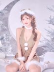 画像12: 【即日発送】【サンタ】ホルターネックジップセットアップサンタコスプレ【コスプレ6点セット】【XS-XLサイズ/2カラー】[OF03] (12)