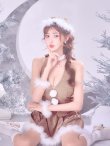 画像15: 【即日発送】【サンタ】ホルターネックジップセットアップサンタコスプレ【コスプレ6点セット】【XS-XLサイズ/2カラー】[OF03] (15)