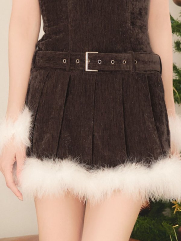 画像29: 【即日発送】【サンタ】クラシカルベルト付きサンタコスプレ【コスプレ6点セット】【XS-Lサイズ/3カラー】[OF04] (29)