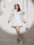 画像6: 【予約 / 11月下旬発送予定】【送料無料！】【サンタ】オフショルチュール袖リボンサンタコスプレ【コスプレ3点セット】【XS-Lサイズ/1カラー】[OF03] (6)