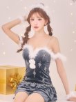 画像7: 【即日発送】【送料無料！】【サンタ】　スノーフレークビジューフレアサンタコスプレ【コスプレ4点セット】【XS-Lサイズ/3カラー】[OF01] (7)