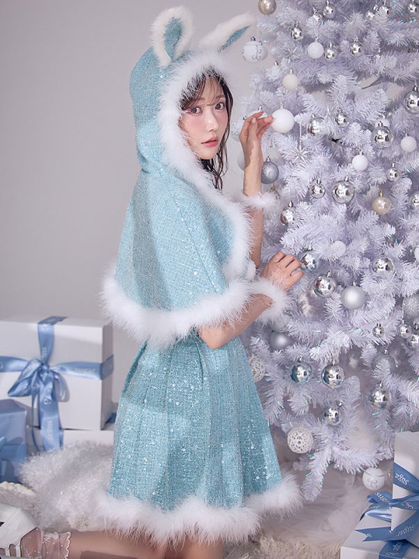 画像12: 【予約 / 11月下旬発送予定】【送料無料！】【サンタ】ウサ耳ケープ【Fサイズ/3カラー】[OF03] (12)