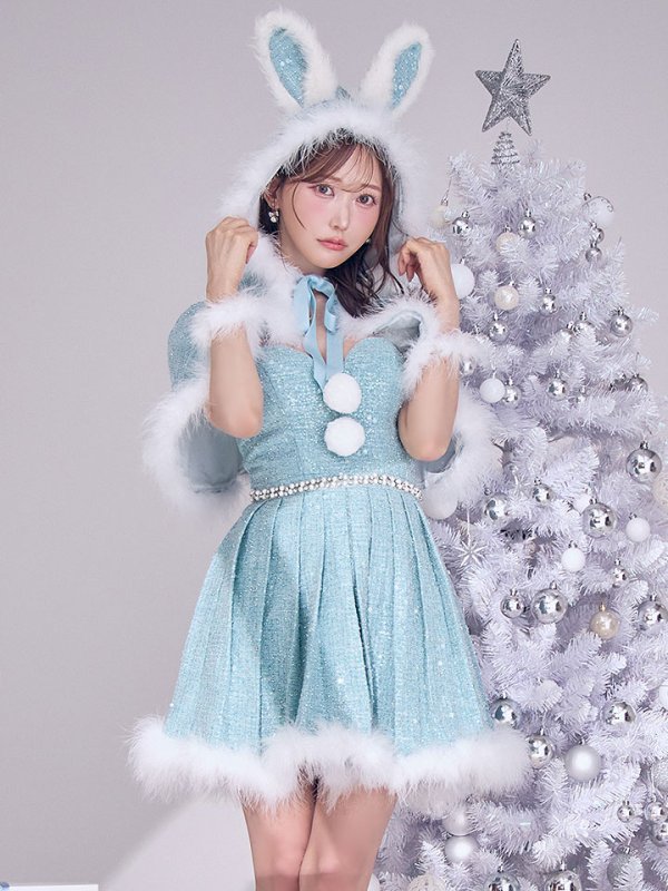 画像4: 【予約 / 11月下旬発送予定】【送料無料！】【サンタ】ウサ耳ケープ【Fサイズ/3カラー】[OF03] (4)