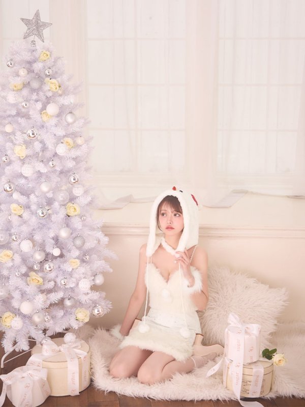 画像9: 【即日発送】【サンタ】ファービジューセットアップ雪だるまコスプレ【コスプレ6点セット】【XS-Mサイズ/1カラー】[OF03] (9)