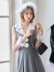 画像13: 【即日発送】【サンタ】ファー襟付きラメワンピサンタコスプレ【コスプレ4点セット】【S-Mサイズ/2カラー】[OF01] (13)