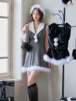 画像27: 【即日発送】【サンタ】ファー襟付きラメワンピサンタコスプレ【コスプレ4点セット】【S-Mサイズ/2カラー】[OF01] (27)
