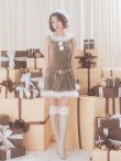 画像17: 【即日発送】【送料無料！】【サンタ】ベルト付きファーサンタコスプレ【コスプレ4点セット】【XS-XLサイズ/3カラー】[OF04/OF04] (17)
