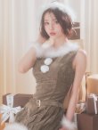 画像18: 【即日発送】【送料無料！】【サンタ】ベルト付きファーサンタコスプレ【コスプレ4点セット】【XS-XLサイズ/3カラー】[OF04/OF04] (18)