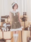 画像19: 【即日発送】【送料無料！】【サンタ】ベルト付きファーサンタコスプレ【コスプレ4点セット】【XS-XLサイズ/3カラー】[OF04/OF04] (19)