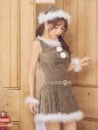 画像15: 【即日発送】【送料無料！】【サンタ】ベルト付きファーサンタコスプレ【コスプレ4点セット】【XS-XLサイズ/3カラー】[OF04/OF04] (15)
