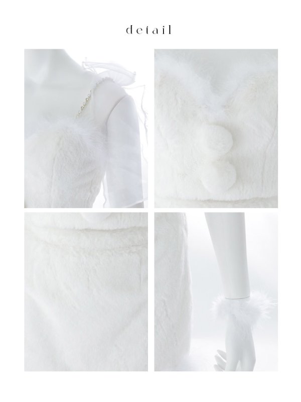 画像22: 【予約 / 11月下旬発送予定】【送料無料!】【サンタ】チュールリボンセットアップサンタコスプレ【コスプレ4点セット】【S-Mサイズ/2カラー】 (22)