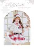 画像2: 【即日発送】【サンタ】ロゼチェックビジューライントナカイ【Malymoon/マリームーン】【コスプレ11点セット】【フリーサイズ/1カラー】[OF03] (2)