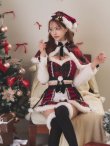 画像15: 【即日発送】【サンタ】ノエルドチェックケープサンタ【Malymoon/マリームーン】【コスプレ9点セット】【フリーサイズ/2カラー】[HC03] (15)