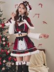 画像1: 【即日発送】【サンタ】ノエルドチェックケープサンタ【Malymoon/マリームーン】【コスプレ9点セット】【フリーサイズ/2カラー】[HC03] (1)