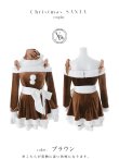 画像32: 【sugar nine サンタコス 4点セット】【XS-XLサイズ/8カラー】グリッターリボン2段フレアサンタコスプレ[OF01] (32)