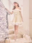 画像7: 【サンタSALE!!】【即日発送】【サンタコス 3点セット】【XS-XLサイズ/1カラー】オフショルダーシアーチュールフレアサンタコスプレ[OF01] (7)