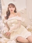 画像12: 【サンタSALE!!】【即日発送】【サンタコス 3点セット】【XS-XLサイズ/1カラー】オフショルダーシアーチュールフレアサンタコスプレ[OF01] (12)