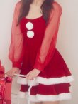 画像22: 【即日発送】【サンタコス 3点セット】【S-Lサイズ/1カラー】チュールシアーフレアサンタコスプレ[OF01] (22)