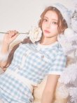 画像8: 【サンタSALE!!】【即日発送！】【サンタコス 4点セット】【S-Mサイズ/1カラー】ギンガムチェックタイトサンタコスプレ[OF01] (8)