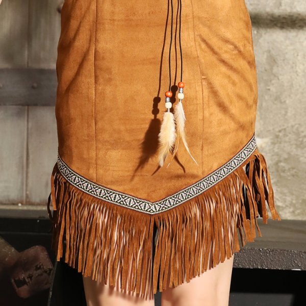 画像6: 【SALE!!】【即日発送】【ハロウィン4点セット】インディアンコスプレセット[HC03] (6)