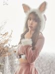 画像12: 【即日発送】フードバニーコスプレ/スカートベロアアニマルコスプレセット【sugar nineハロウィンコスプレ2点セット】【S〜XLサイズ/1カラー】【HC02】 (12)
