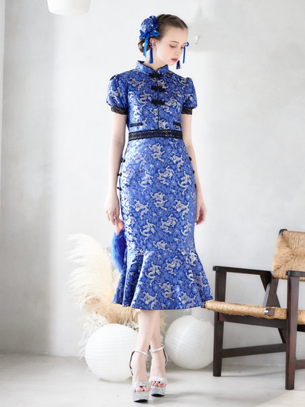 画像6: 【SALE!!】【即日発送】マーメイドスカートチャイナドレスコスプレ【sugar nineハロウィン2点セット】【S-Lサイズ/1カラー】 (SE01YN)[OF01] (6)