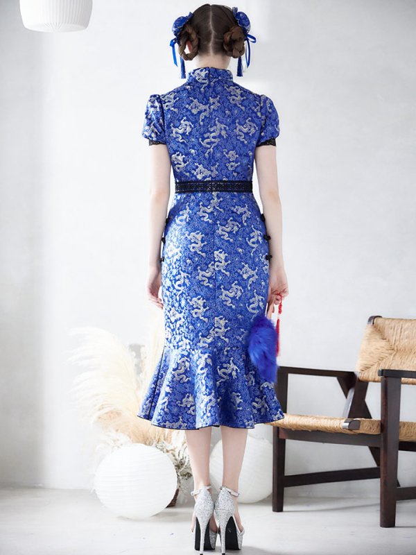 画像7: 【SALE!!】【即日発送】マーメイドスカートチャイナドレスコスプレ【sugar nineハロウィン2点セット】【S-Lサイズ/1カラー】 (SE01YN)[OF01] (7)