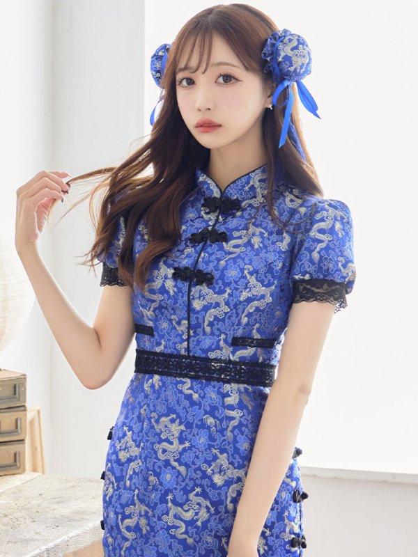 画像7: 【SALE!!】【即日発送】マーメイドスカートチャイナドレスコスプレ【sugar nineハロウィン2点セット】【S-Lサイズ/1カラー】(SE01YN)[OF01] (7)