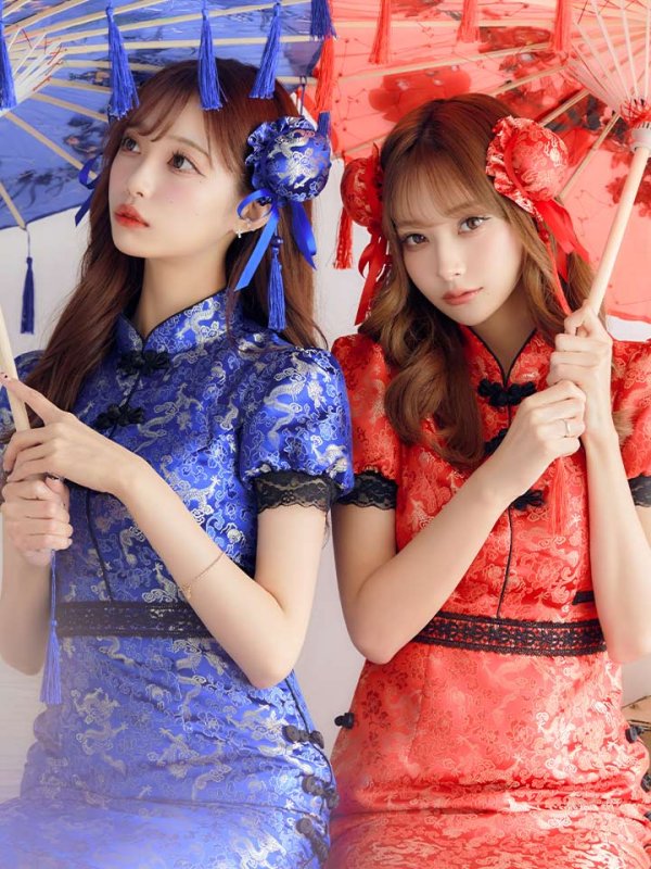 画像13: 【SALE!!】【即日発送】マーメイドスカートチャイナドレスコスプレ【sugar nineハロウィン2点セット】【S-Lサイズ/1カラー】 (SE01YN)[HC03] (13)