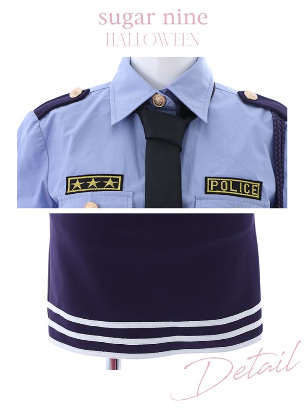 画像13: 【ハロウィン】ポリス/警察官コスプレ【コスプレ5点セット】【S-XLサイズ/1カラー】(HC206-2)[YMT]-Bnvg (13)